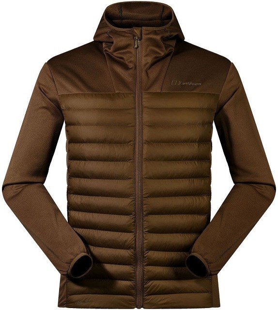 Berghaus Vaskye Hooded Hybrid Jacket miehille, koko L, ruskea + Deuter Pulse Pro 5 grafiittivyölaukku