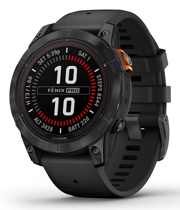 Garmin fēnix 7 Pro Solar Edition 3,3 cm (1,3") MIP 47 mm Digitaalinen 260 x 260 pikseliä Kosketusnäyttö Musta, harmaa Wi-Fi GPS (satelliitti)