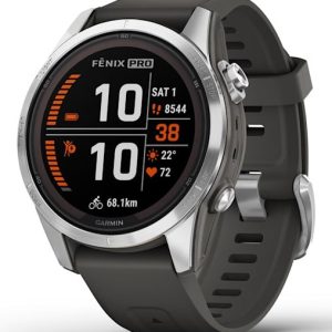 Garmin fēnix 7S Pro 3,05 cm (1,2") MIP 42 mm Digitaalinen 240 x 240 pikseliä Kosketusnäyttö Hopea Wi-Fi GPS (satelliitti)