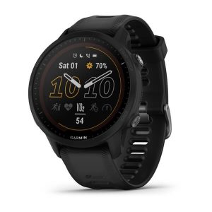 Garmin Forerunner 955 3,3 cm (1,3") MIP 46,5 mm Digitaalinen 260 x 260 pikseliä Kosketusnäyttö Musta Wi-Fi GPS (satelliitti)
