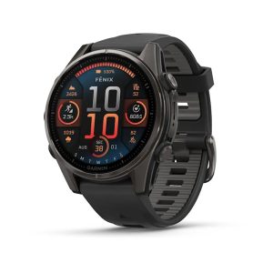 Garmin fenix 8 3,3 cm (1,3") AMOLED 43 mm Digitaalinen 416 x 416 pikseliä Kosketusnäyttö Musta Wi-Fi GPS (satelliitti)