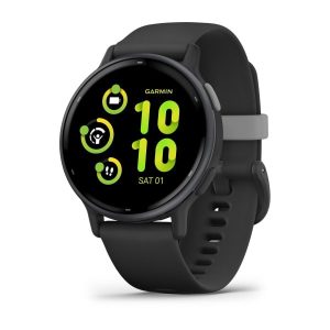 Garmin Vivoactive 5 3,05 cm (1,2") AMOLED 42 mm Digitaalinen 390 x 390 pikseliä Kosketusnäyttö Musta Wi-Fi GPS (satelliitti)