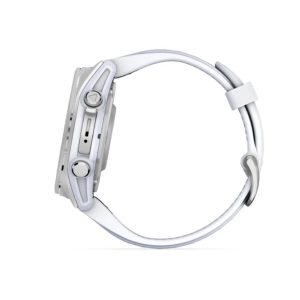 Garmin Fenix 8 3,3 cm (1,3") AMOLED 43 mm Digitaalinen 416 x 416 pikseliä Kosketusnäyttö Hopea Wi-Fi GPS (satelliitti)