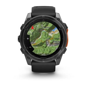 Garmin Fenix 8 3,56 cm (1,4") AMOLED 51 mm Digitaalinen 454 x 454 pikseliä Kosketusnäyttö Titanium Wi-Fi GPS (satelliitti)