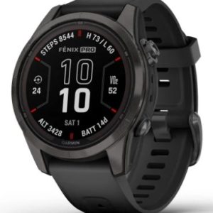 Garmin fēnix 7S Pro 3,05 cm (1,2") MIP 42 mm Digitaalinen 240 x 240 pikseliä Kosketusnäyttö Musta Wi-Fi GPS (satelliitti)