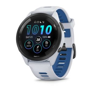 Garmin Forerunner 265 3,3 cm (1,3") AMOLED 46 mm Digitaalinen 416 x 416 pikseliä Kosketusnäyttö Musta, valkoinen Wi-Fi GPS (satelliitti)