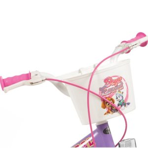 16" Paw Patrol Violetti 1680 Tyttö lasten polkupyörä + Paw Patrol vaaleanpunainen lasten kypärä TOIMSA 10896